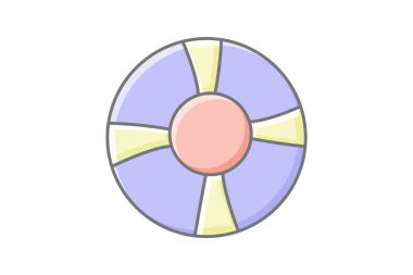 ilaç topu, egzersiz topu, beyaz arkaplan vektör illüstrasyon pikselinde izole edilmiş ikon mükemmel