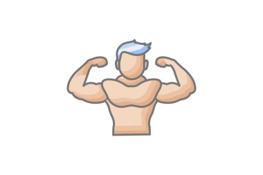 Kas uygunluğu, güç düzeyi, beyaz arkaplan vektör illüstrasyon pikselinde izole edilmiş simge mükemmel