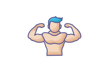 Kas uygunluğu, güç düzeyi, beyaz arkaplan vektör illüstrasyon pikselinde izole edilmiş simge mükemmel