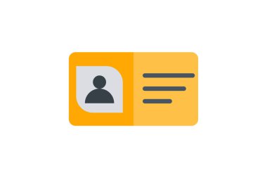 Kimlik kartları düz renk simgesi, piksel mükemmel simge