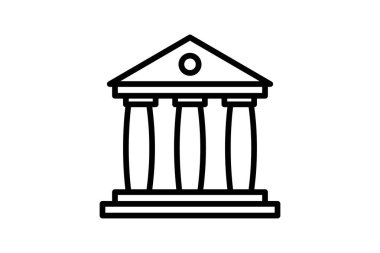 Bankacılık Beaconları, Banka, satır simgesi, dış hat simgesi, piksel mükemmel simge