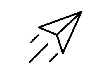 İletiyi Gönder, Anında Mesajlaşma, İleti gönderme simgesi, ana hat simgesi, piksel mükemmel simge