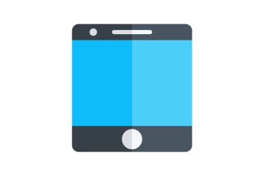 Tablet dijital, Dokunmatik ekran tableti, Arkadaş düz renk simgesi, piksel mükemmel simge