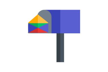 Posta, İletişim sembolleri, posta iletisi, Simge düz renk simgesi, piksel mükemmel simge