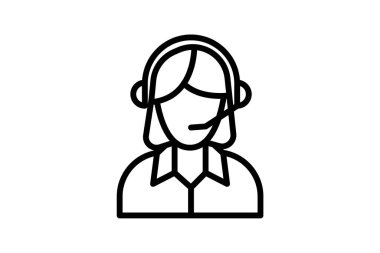 Yardım hattı, Müşteri Desteği, Yardım Simgeleri beyaz arkaplan vektör resimleme pikselinde izole edildi