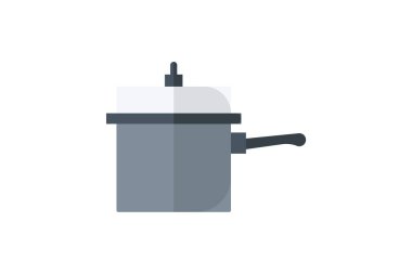 Basınç Fırını, Çoklu Fonksiyon Fırını, Dijital Basınç Pişirme, Düz Renk Simgesi, Piksel Mükemmel Simge