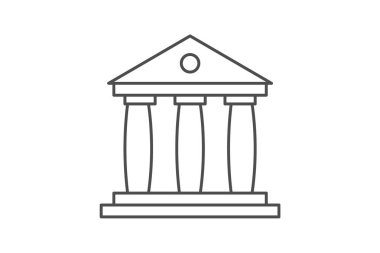 Bina, Mimari, Yapı, Kentsel, İnce çizgi simgesi, Gri dış hat simgesi, Piksel mükemmel simge