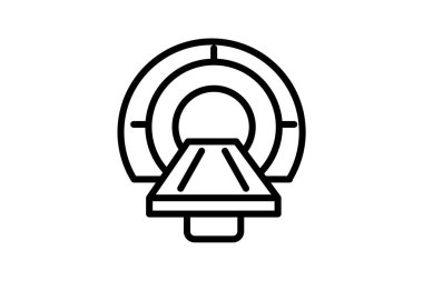 X-ray Teknolojisi, Radyografi, çizgi simgesi, dış hat simgesi, piksel mükemmel simge