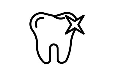 Diş, Diş Kliniği, Ortodonti, Diş Simgesi Simgesi Simgesi, Taslak simgesi, Piksel Mükemmel Simge