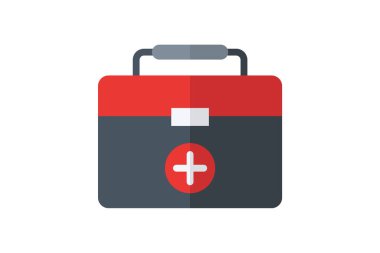 Tıbbi Kutu, İlk Yardım, Sağlık Hizmetleri, Düz Renk simgesi, Piksel Mükemmel Simge