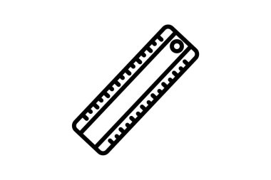 Tahta Ölçek, Tahta Ölçek, Ölçüm, Denge, Satır Simgesi, Çizgi simgesi, vektör simgesi, piksel mükemmel simge