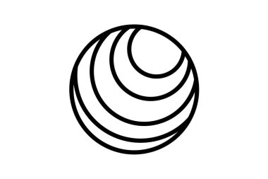 Egzersiz Topu, stabilite Topu, YogaBall, Çalışma Küresi, Çizgi Simgesi, Çizgi Simgesi, vektör simgesi, piksel mükemmel simge