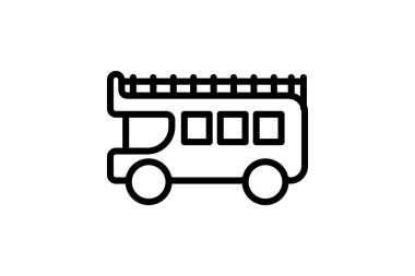 Mekik Otobüs Servisi, Havalimanı Aktarımları, Grup TransportLine Simgesi, Dış hat simgesi, vektör simgesi, piksel mükemmel simge