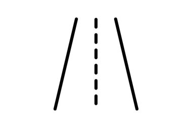 Highway, Freeway, Express Lane, Line Icon, Outline simgesi, vektör simgesi, piksel mükemmel simge