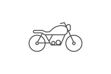 Motosiklet, güçlü, Speed, Adventure, ince çizgi simgesi, gri dış hat simgesi, piksel mükemmel simge