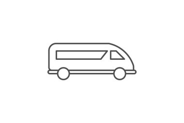 Sedan, klasik araba, rahat sürüş, ince çizgi ikonu, gri dış hat ikonu, piksel mükemmel ikon