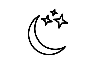 Ay, Gök Gövdesi, Ay, beyaz arkaplan vektörü resimleme pikselinde izole edilmiş simge mükemmel