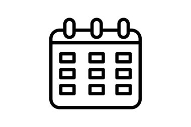 Tarih kaydı, olay zamanlaması, zaman ölçümü, beyaz arkaplan vektörü resimlemesi üzerine izole edilmiş simge mükemmel