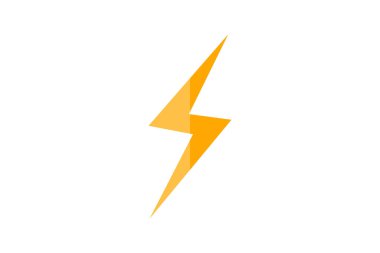 Şimşek, Atmosferik deşarj, düz renk simgesi, piksel mükemmel simge