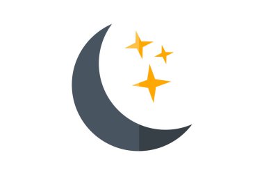 Hilal Ay, Balmumu Hilal, Ay safhası, Düz renk simgesi, Piksel mükemmel simge