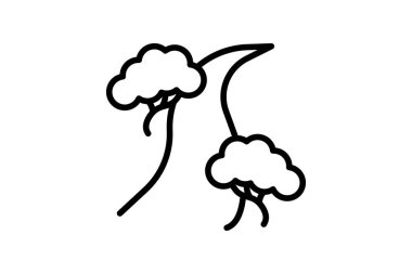 Orman Yolu, Yürüyüş Yolu, Doğa Yürüyüşü, Satır Simgesi, Çizgi simgesi, vektör simgesi, piksel mükemmel simge