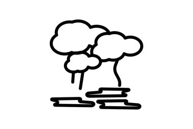 Yağmur Ormanı, Tropikal Orman, Biyolojik Çeşitlilik Sıcak Noktası, Çizgi Simgesi, Dış Hatlar simgesi, vektör simgesi, mükemmel simge