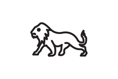 Tiger, Big Cat, Wildlife, Predator, Line Icon, Outline simgesi, vektör simgesi, mükemmel piksel simgesi