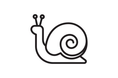 Salyangoz, Mollusk, Gastropod, Satır Simgesi, Taslak simgesi, vektör simgesi, piksel mükemmel simge