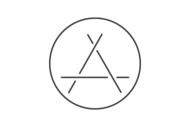 Uygulama Deposu, Uygulama Pazarı, ince çizgi simgesi, gri dış hat simgesi, piksel mükemmel simge