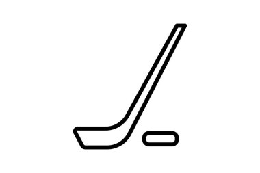Hokey Çubuğu, Profesyonel Not, Üstün Yapışkan Çizgi Simgesi, Taslak simgesi, vektör simgesi, piksel mükemmel simge