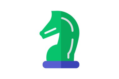 Stratejik tahta oyunu, düz renk simgesi, piksel mükemmel simge