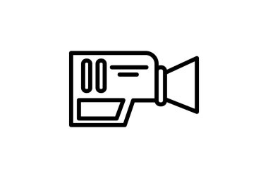 Film Kamerası, Analog Fotoğrafçılık, Satır Simgesi, Taslak simgesi, vektör simgesi, piksel mükemmel simge