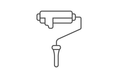 Boya Pateni, Boyama Araçları, ince çizgi simgesi, gri dış hat simgesi, piksel mükemmel simge