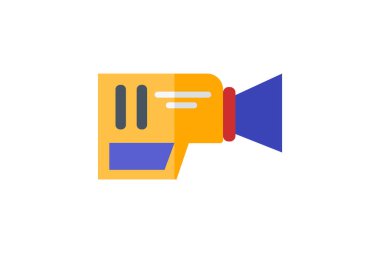 Film Kamerası, Analog Fotoğrafçılık, Düz Renk Simgesi, Piksel Mükemmel Simge