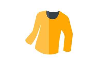 Tişört, giysi, giysi, düz renk ikonu, piksel mükemmel simge