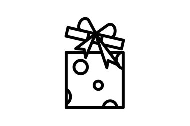 Hediye Kutusu, Hediyeler, Hediye, Satır Simgesi, Taslak simgesi, vektör simgesi, piksel mükemmel simge