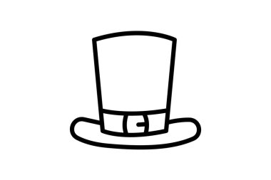 Aziz Patrick Günü, İrlanda Kutlaması, Satır Simgesi, Taslak simgesi, vektör simgesi, piksel mükemmel simge