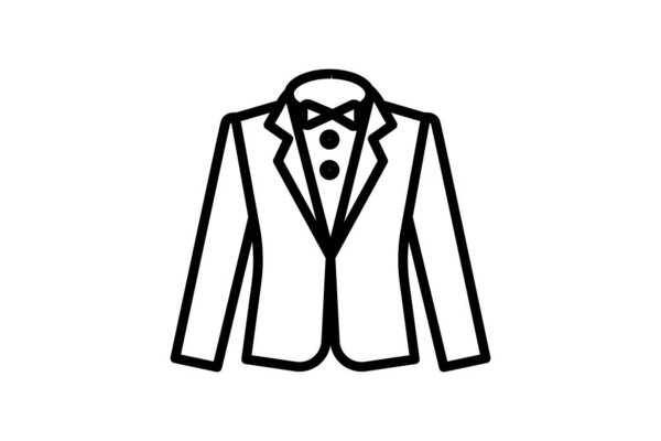 Suit, Men's Fashion,Line Icon, Outline icon, vector icon, pixel perfect icon