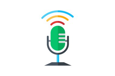 Podcast, Ses Gösterisi, düz renk simgesi, piksel mükemmel simge