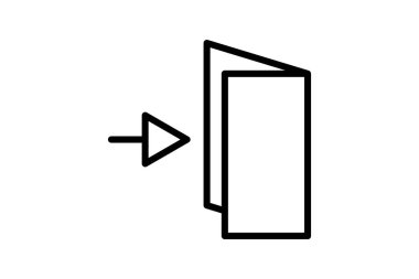 Giriş, Erişim Kontrolü, Yetkilendirme, satır simgesi, dış hat simgesi, piksel mükemmel simge