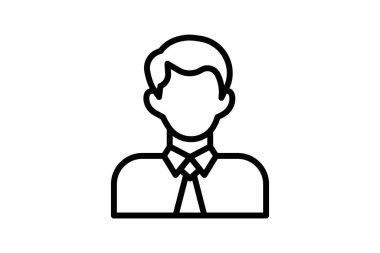 Çalışan, İstihdam, Çalışma hattı simgesi, taslak simgesi, piksel mükemmel simge