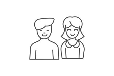 Meslektaşlık, Takım Çalışması, Profesyonellik, ince çizgi ikonu, gri dış hat ikonu, piksel mükemmel ikon