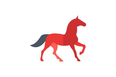 At düz renk vektör simgesi, piksel mükemmel simge