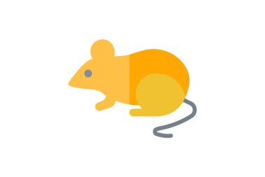 Fare düz renk vektör simgesi, piksel mükemmel simge