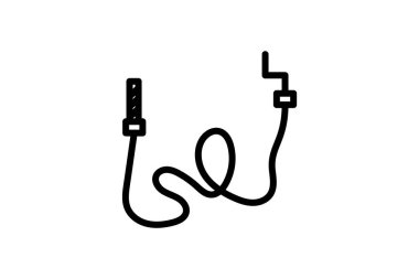 Tesisat Yılan Aracı çizgi simgesi, dış hat simgesi, vektör, piksel mükemmel simge