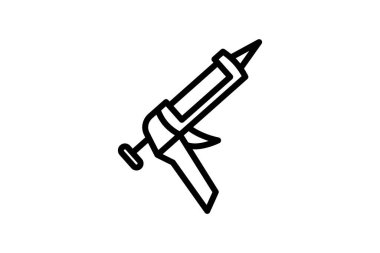 Silah Aracı çizgisi simgesi, dış hat simgesi, vektör, piksel mükemmel simge