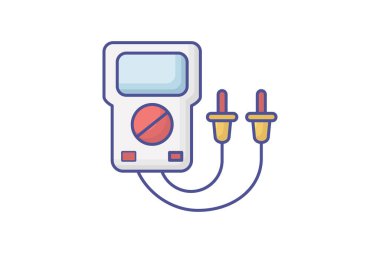 Çoklu Aygıt doğrusal renk simgesi, renk ana hatları simgesi, vektör, piksel mükemmel simge