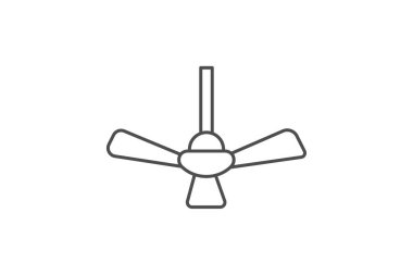 Tavan Gri İnce Çizgi Simgesi Görüntü Simgesi, Piksel Mükemmel