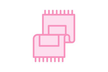 Rug renk ana hatları simgesi dış hat simgesi, piksel mükemmel