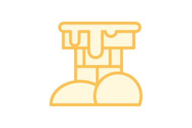 Baca rengi ana hatları simgesi ana hatları simgesi, piksel mükemmel